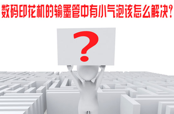 數(shù)碼印花(hua)機的輸(shu)墨管中(zhōng)有小氣(qì)泡該怎(zen)麽解決(jue)？